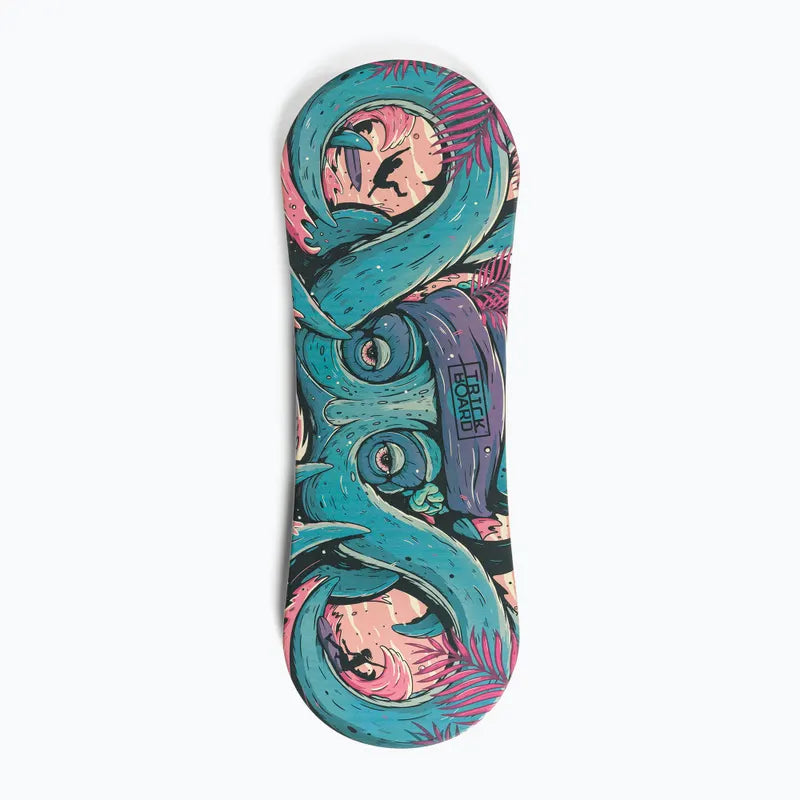 TRICKBOARD deska do balansowania TUV z wałkiem Classic Octopus Blue