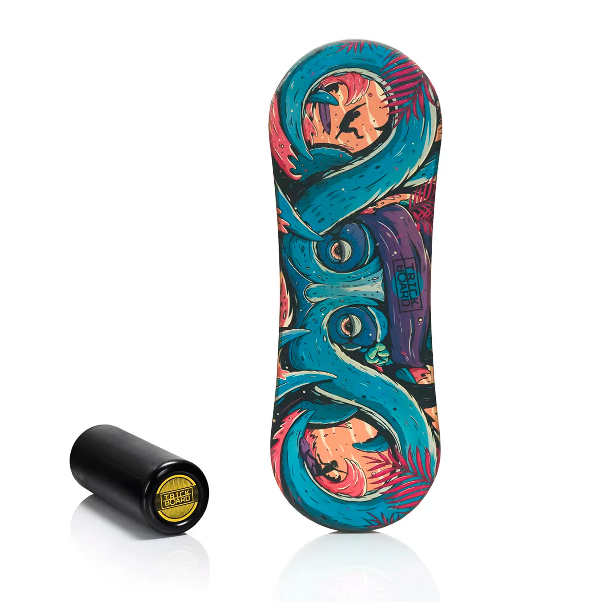 TRICKBOARD deska do balansowania TUV z wałkiem Classic Octopus Blue
