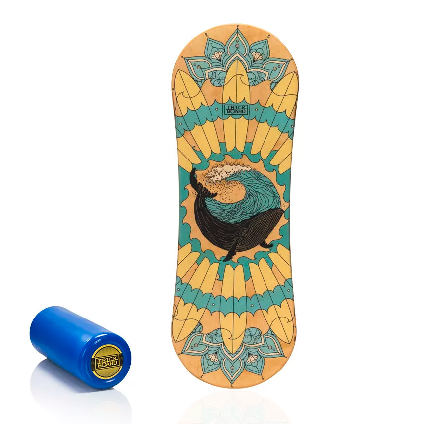 TRICKBOARD deska do balansowania TUV TUV z wałkiem Classic Mandala