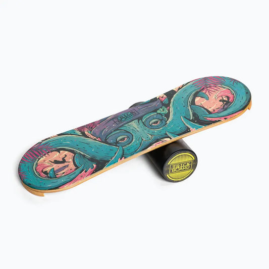 TRICKBOARD deska do balansowania TUV z wałkiem Classic Octopus Blue