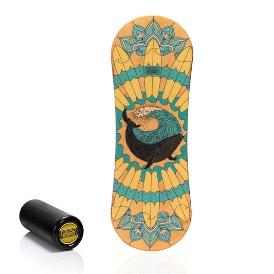 TRICKBOARD deska do balansowania TUV TUV z wałkiem Classic Mandala