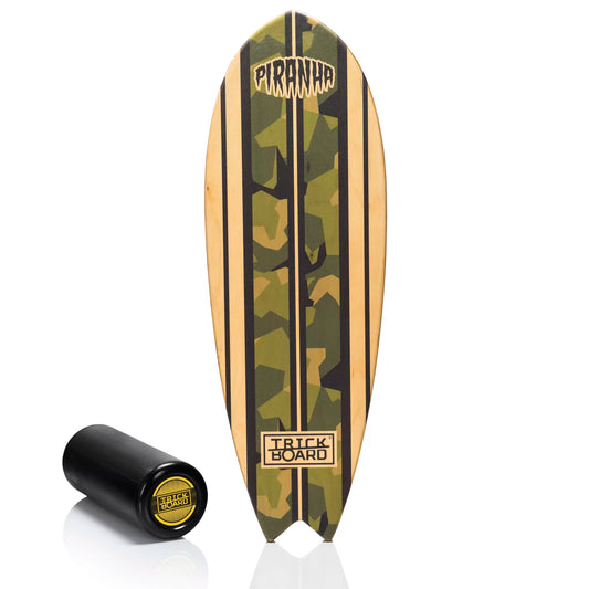 TRICKBOARD deska do balansowania TUV z wałkiem Classic Fish Piranha
